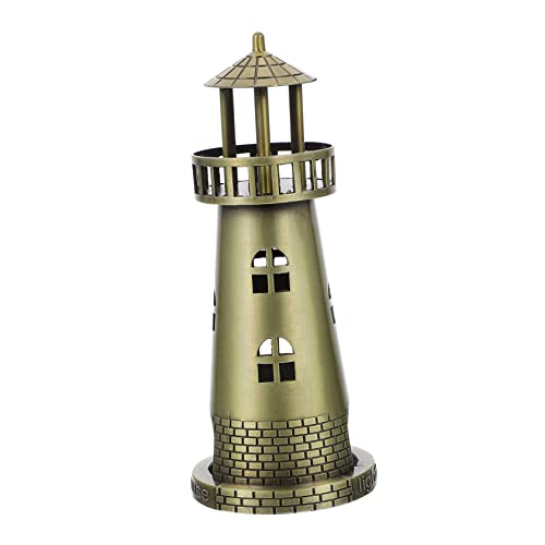 ANDRESLAD 合製灯台模型 インテリアデスクトップ飾り 家用装飾 滑らかな表面 精巧な研磨加工 温かみのあるホームアトモスフィア演出