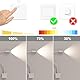 ENUOTEK Weiß LED Steckdosenlampe Nachttischlampe Strahler Leseleuchte Dimmbar Lampe für Steckdose 3W 280Lm Neutralweiß Beleuchtung 4000K Keine Fernbedienungsfunktion 1er Pack