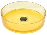 mineralwerkstoff platten Dank der runden Form und des halbtransparenten Farbtons wirkt das Modell sowohl luxuriös als auch originell