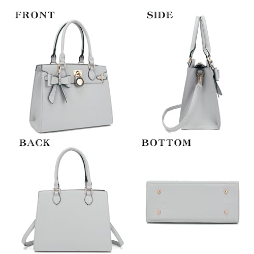 Image of Qiyuer Cute Purses Wallet Set For Women Handbags Satchel Tote Shoulder Bag | Affordable Luxury, Ideal Gift, Large Clutch Wallet, 2PCS, Sturdy Structured, Stylish, PU, Practical & Roomy for Daily & Work