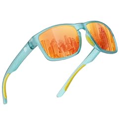 Transparent Blue Frame Revo Orange Lens