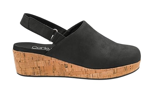 Corkys Footwear Womens Low Temps 2-inch Wedges - With Soft EVA Insoles, Closed Toe Design, Chic Fall Style, and Hook & Loop Closure for All-Day Comfort2