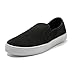 JOMIX Scarpe Slip On Uomo in Tela Scarpe Senza Lacci Leggere Traspiranti Sneakers Basse Estive da Anziani MSS250587 Nero 42