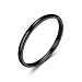 Banemi Zarter Ring Damen, Zarter Ring Damen Edelstahl 2mm Glänzend Partnerringe Größe 65 (20.7)