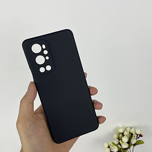 Image of SPAZY CASE Compatible with OnePlus 9RT 5G Back Cover | Liquid Silicone Gel Rubber Bumper Case with Soft Silicone + Smooth Surface Ultra Slim Protective Cover for OnePlus 9RT 5G - Black