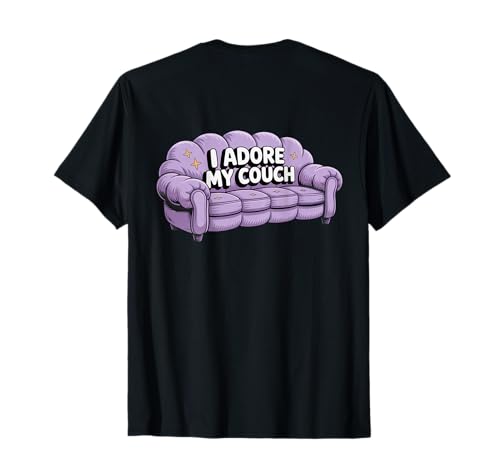 Impresión En La Espalda Memes Perezosos I Adore My Couch Citas Perezosas Divertidas Camiseta