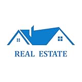 Gravuraufkleber Immobilienmakler, Immobilienagentur, Büro, Haus, Bild 42x90.5cm Änderungen und Informationen möglich Blau