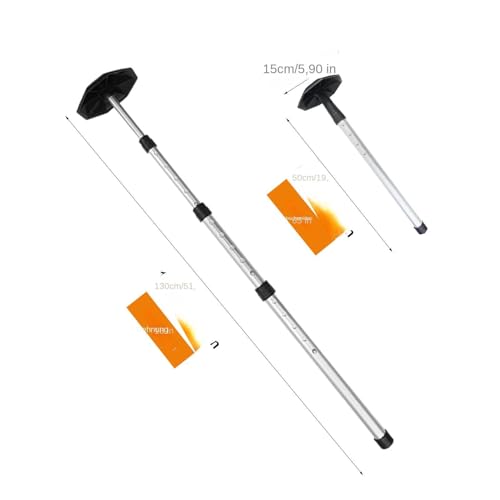 Estabilizador de bolsa de golf ajustable varilla de soporte aluminio resistente a golpes 3