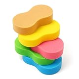 5 Pack Large Car Wash Sponges Non-Scratch Sponges for Auto, Truck, RV, Boat Cleaning Thick Foam for Kitchen, Bathroom, Household (Large)