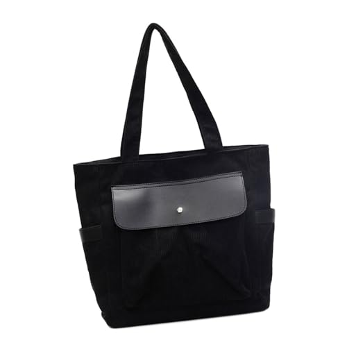 Sac à main en velours côtelé de grande capacité pour femme au quotidien