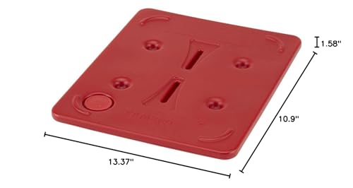 Cambro HP2632444 Half-Size Fire Red Camwarmer Hot Plate 1 Each - Thumbnail 4