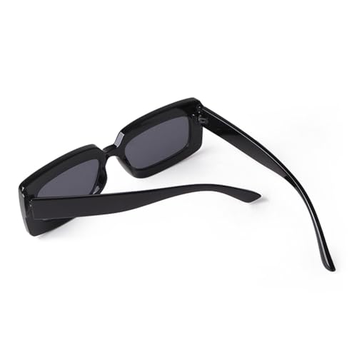 Flat Top Rectangle Sunglasses Women Rectangular Female Shades Eyewear Rivet Frame UV400 Men Sun Glasses3