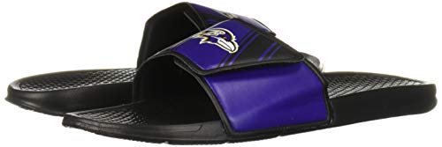 Image of FOCO mens NFL Team Logo Legacy Sport Slide Sandals