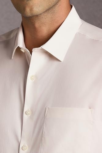 Image of Louis Philippe Men's Slim Fit Easy to Iron Everyday wear Premium Cotton Full Sleeve Solid Formal Shirt