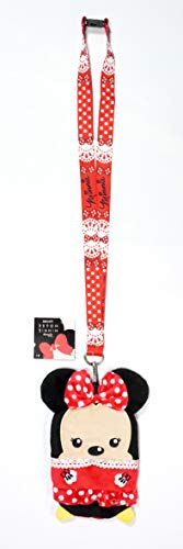 Disney Minnie Mouse (Red) Deluxe Lanyard with Pouch Card Holder