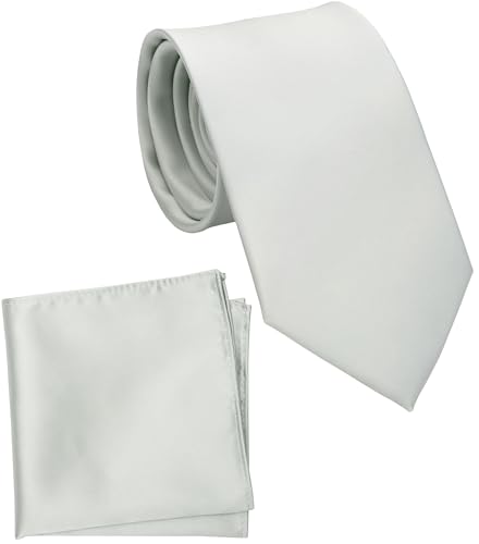 Image of Classic Tie and Pocket Square Set for Men, 3.2-Inch Standard Width
