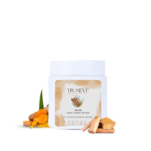 Image of TRUNEXT Ubtan Face And Body Scrub For Tan Removal And Reviving Dull Skin (200 ml)