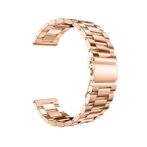 [VFuł] 20/22mm X^[Cg XeXX`[ EHb`oh Xgbv Samsung Galaxy Watch 3 4 5 Pro 40mm 44mm 42mm 46mm Active2Ή(Rose gold,20mm)