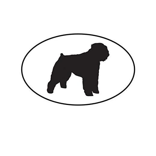 Bouvier des Flandres Euro Oval Sticker Decal Vinyl Dog 5" Bumper Locker Laptop Window - Sticks to Any Surface