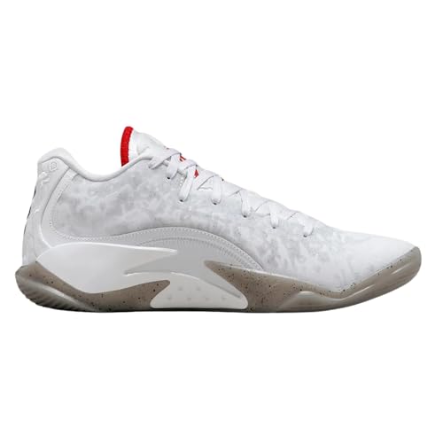 Jordan Zion 3 Men's Shoes (DR0675-106, White/University RED/Cement Grey)2