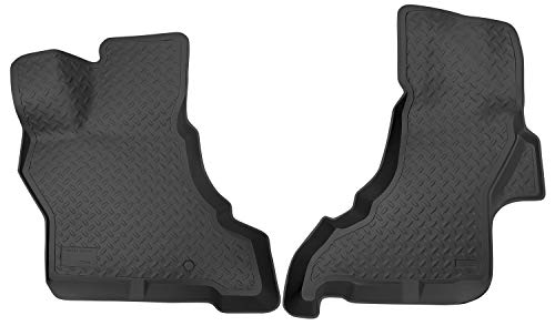 Husky Liners Classic Style Floor Mats | Fits 2003-2025 Ford E-350 Van SD; 2017-2025 Ford E-450 Van SD + More | Front Row, 2-pc Black - 33251