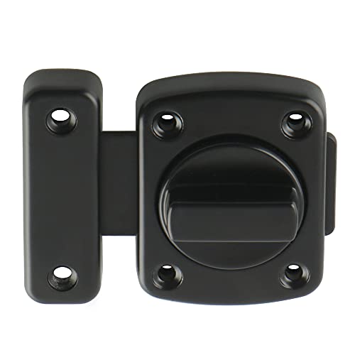 Alise Gate Latch Slide Bolt Latches Lock,Safety Double Sided Gate Hardware,MS250U-B Plating Black