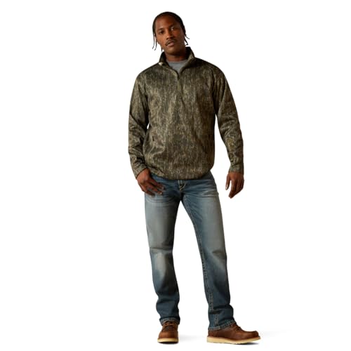 Ariat Men's Khaki Caldwell Reinforced Snap Sweater3