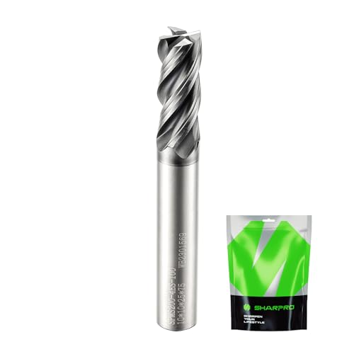 Image of 10mm Shank End Mill 10mm Cutting Dia. 4 Flutes AlCrN Coated Carbide Square CNC End Mills, Apply for Alloy Steel, Stainless Steel, and Various Cast Iron