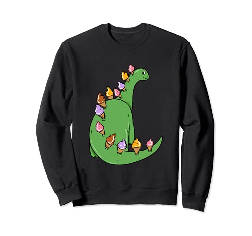 Helado Dinosaurio Brontosaurio Delicioso Aperitivo Sudadera Cover