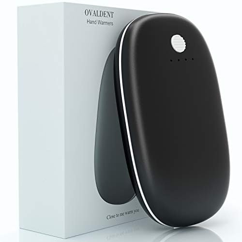 OVALDENT Hand Warmer Rechargeable 7800mAh, Type C Portable Power Bank, 10Hrs Long Lasting, 4 Heat Levels, Hand Warmers Reusable for Outdoors Sports, Great Christmas Birthday Gifts for Women Men Kids