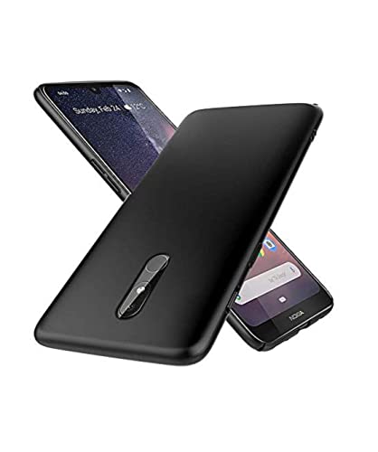 Image of Mobile Back Cover Case for Nokia 3.2 (Silicone Case|CameraProtection|Black SC1510)