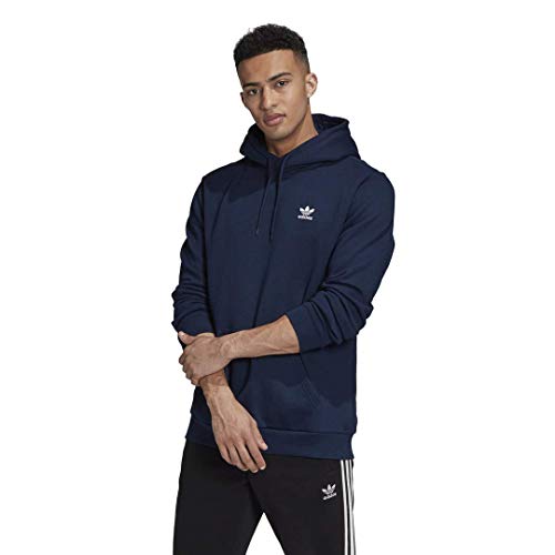 adidas Originals mens Trefoil Essentials Hoodie Collegiate Navy Medium