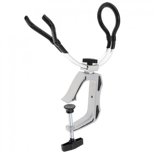 Support canne à pêche en acier inoxydable avec pince d'ouverture 5cm - 5