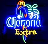 XPGOODUSA- Parrot Extra Neon Sign-17”×13” for Home Bedroom Garage Decor Wall Light, Striking Neon Sign for Bar Pub Hotel Man Cave Recreationa