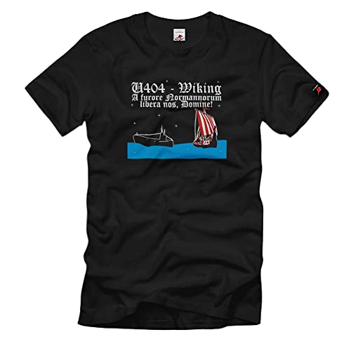T-Shirt Viking Unterseeboot U404 Militaire Noir XXL Confortable