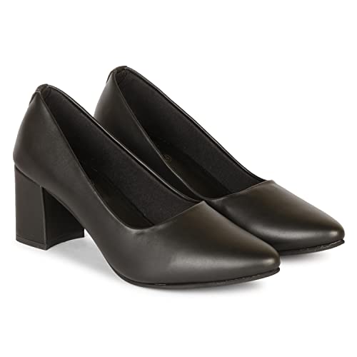 Denill-Women-Pump-Block-Heel-Slip-On-Formal-Sandal