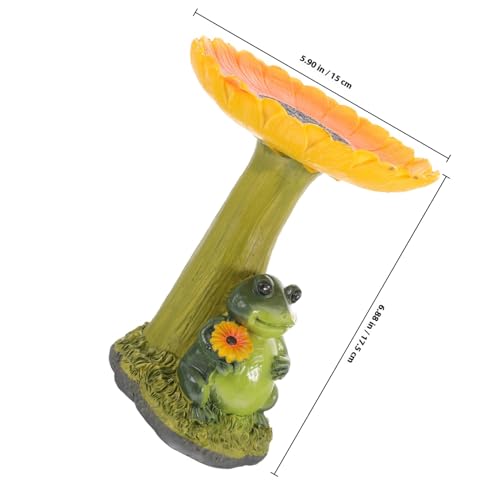 Bain d'oiseaux résistant en résine et station d'eau décorative contre les intempéries - 3