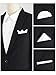 Allegra K Men's Pocket Squares Handkerchiefs Solid Color for Wedding Party One Size White