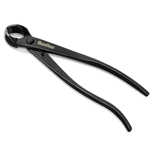 Bonfino Bonsai Concave Cutter 8.3 inch, Heavy Duty Bonsai Clipper, Professional Grade Manganese...