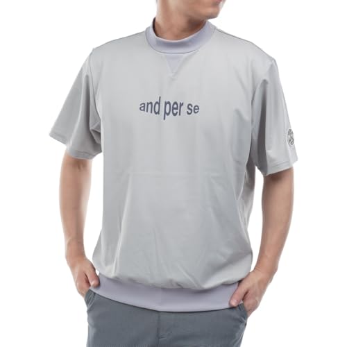 [アンパスィ] ハイネックシャツ メンズ ゴルフウェア 6515j6 L(L) グレー(23)