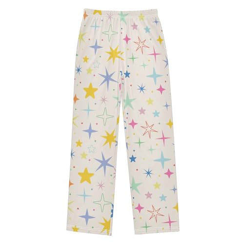 Boys' Pants Star Spark Christmas Long Bottoms Jogger Pants Elastic Waist Trousers with Pockets S-XL