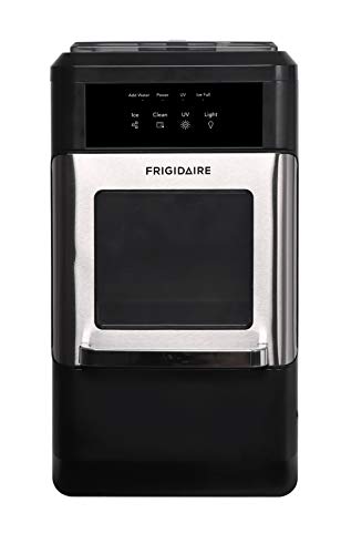 Frigidaire EFIC235-AMZ Countertop Crunchy Chewable Nugget Ice Maker, 44lbs per Day, Self Cleaning Function, 120 Volts