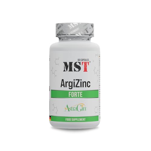 ArgiZinc de MST® Nutrition | L-arginina, quelato de zinc, selenio, cobre, vitamina B6 y Astragin® | 60 cápsulas veganas durante 60 días | Fabricado en Alemania
