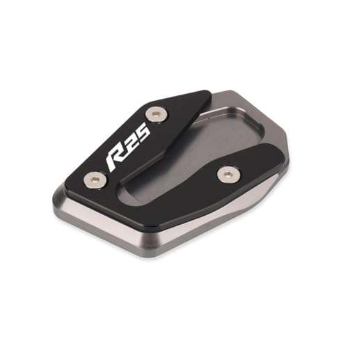 ���}�n�ɑΉ� MT-03 MT-25 YZF-R3 YZF-R25 21-25 CNC �L�b�N�X�^���h�t�b�g�T�C�h�X�^���h�g���p�b�h�T�|�[�g�v���[�g(Titanium I)