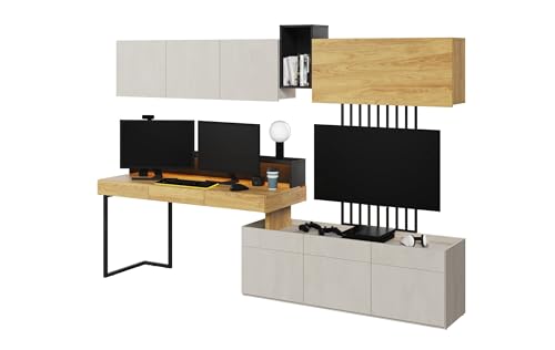 Generisch Teen Flex Wohnwand SET-01, Jugendzimmer Möbelset