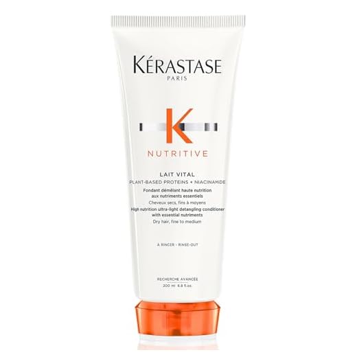 Kérastase, Nutritive, Après-Shampoing Nourrissant & Démêlant, Pour Cheveux Fins Secs à Très Secs, Lait Vital, 200 ml