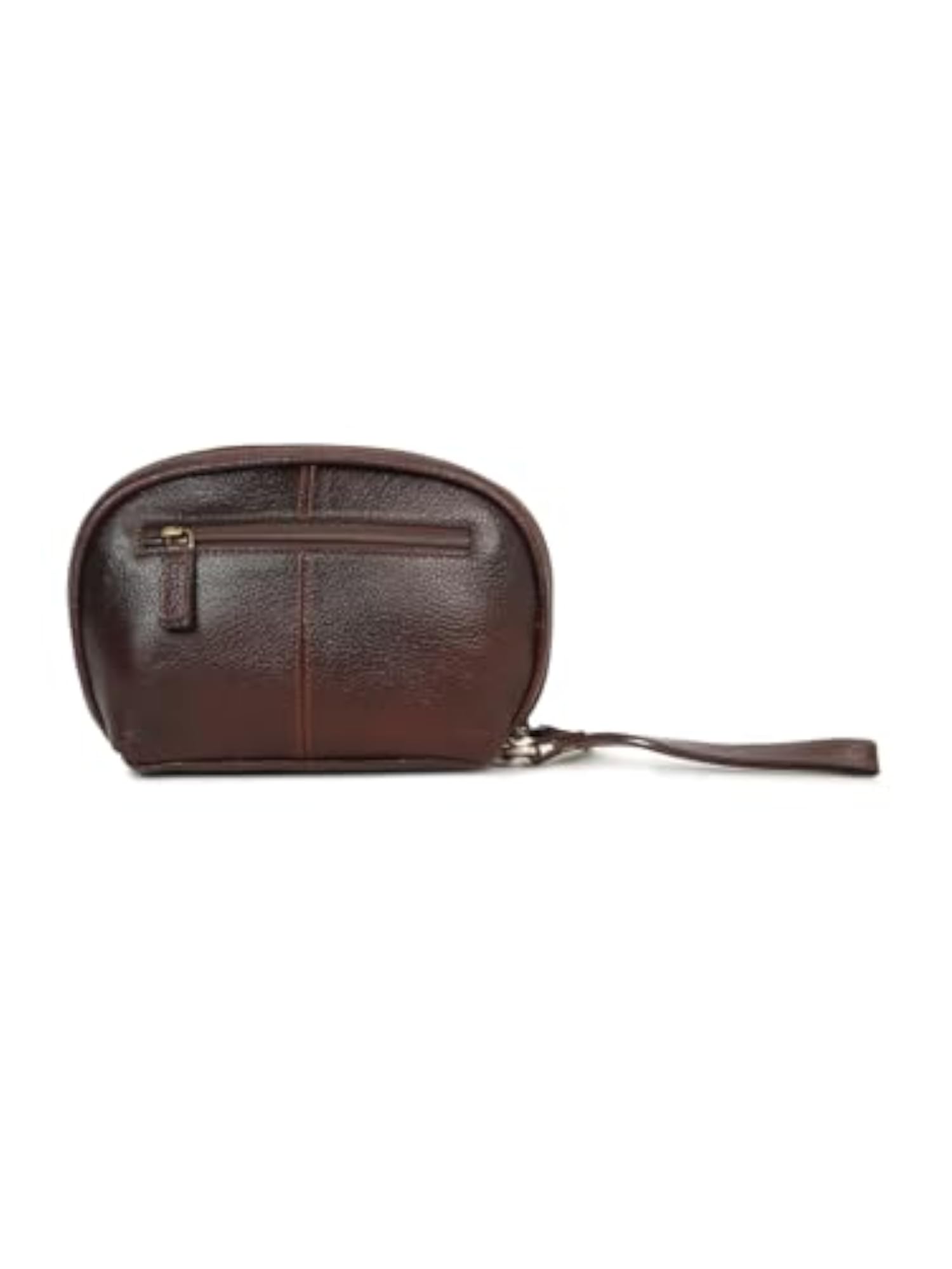Unisex Leather Travel Toiletry Kit, Maroon