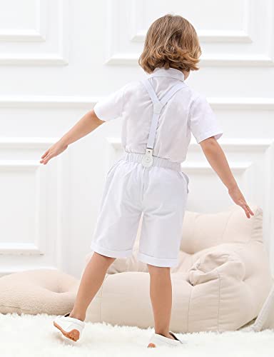 A&J DESIGN Baby Boys Gentleman Suit, 2Pcs Outfit Shirt & Pants3