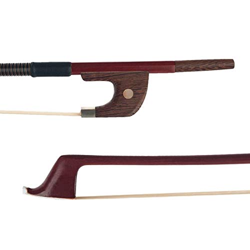 Guitar Parts 4/4 Brazilwood Upright Bow German Style Upright Bow for 4/4 Full Size Double Bass White Horsehair