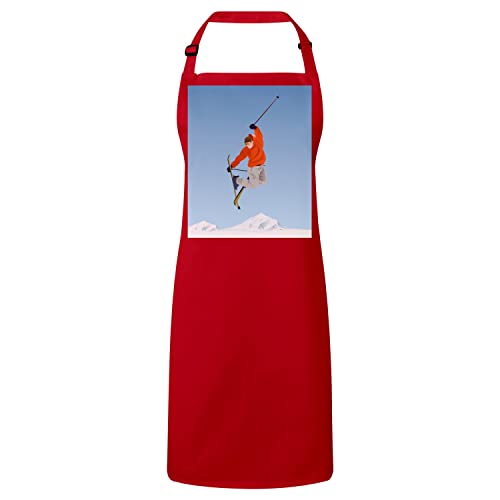 Tablier cuisine freestyle ski pour cuisiner après les pistes de dessin